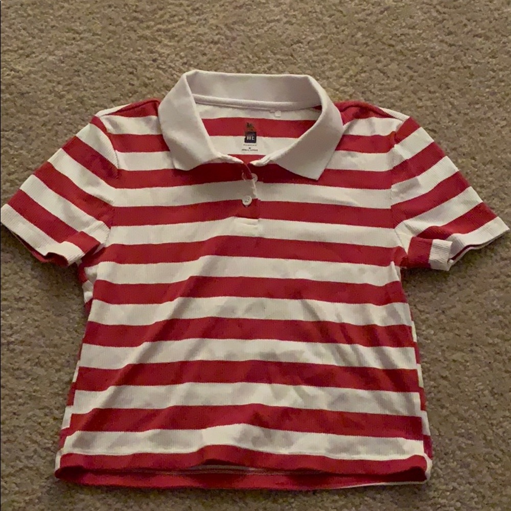 cropped polo shirt